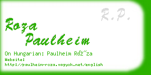 roza paulheim business card